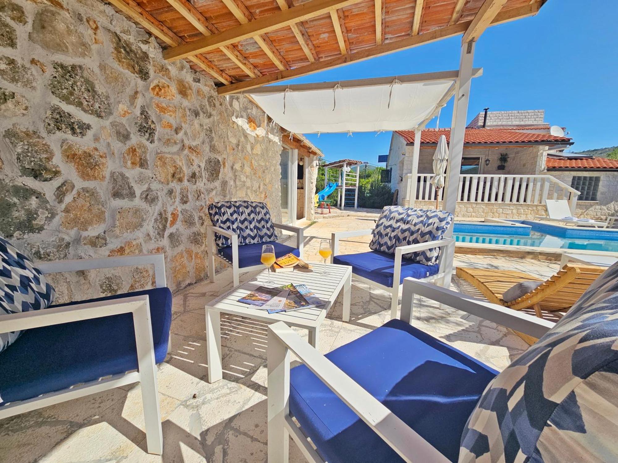 Flamingo - House With Private Pool Villa Gornji Seget Kültér fotó