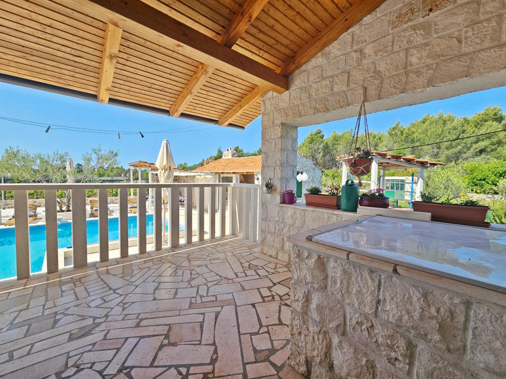 Flamingo - House With Private Pool Villa Gornji Seget Kültér fotó